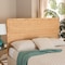 Bali & Pari Adelyn Modern Bohemian Natural Brown Rattan and Mahogany Wood King Size Headboard 235-13174-ZORO - alternate 7
